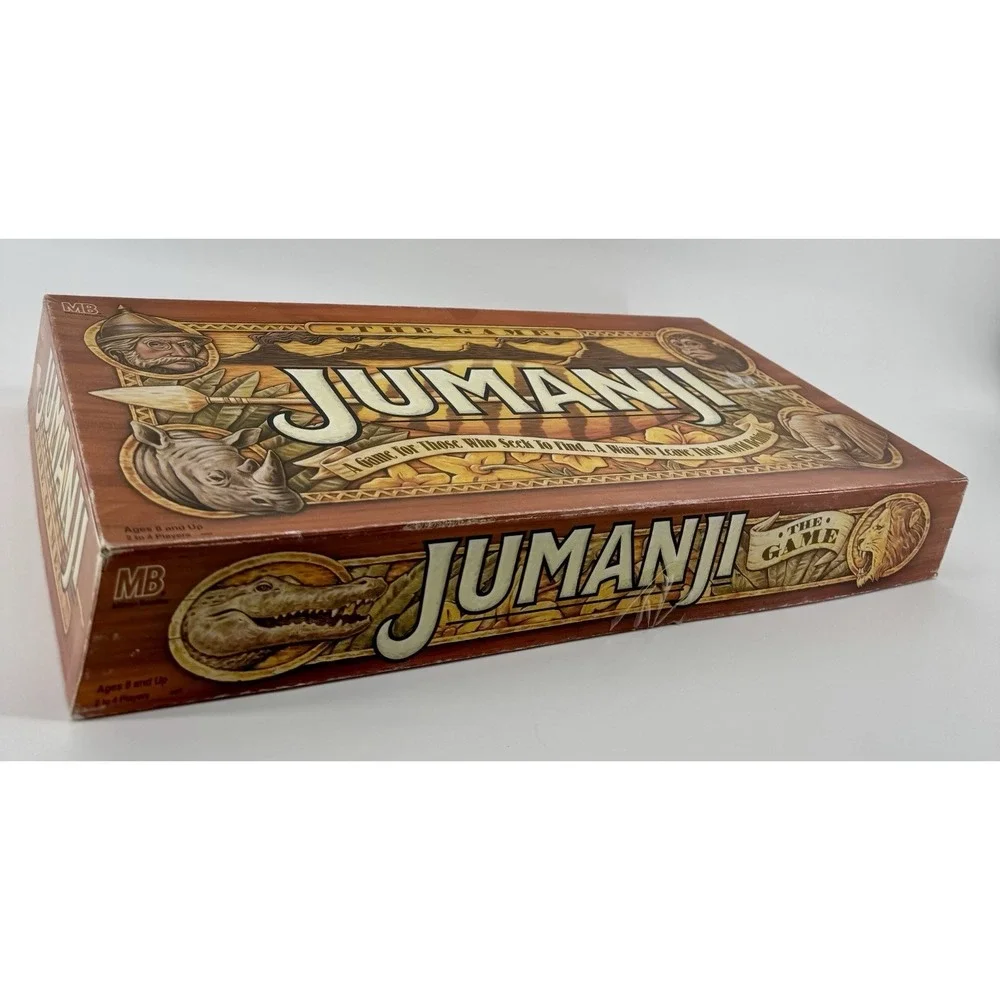 Vintage Jumanji Board Game Milton Bradley 1995 Family Kids Movie Book